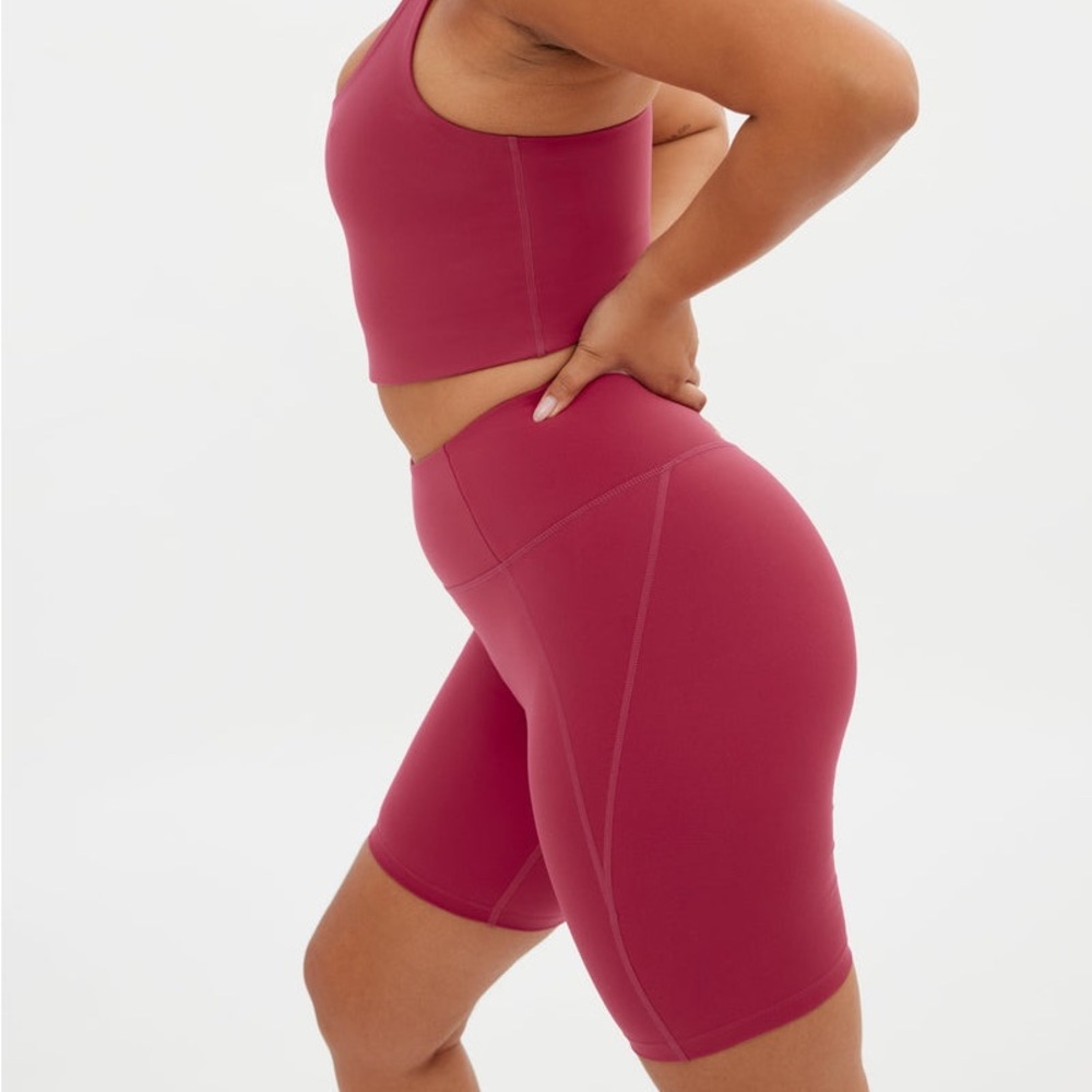 NWT Girlfriend Collective Pomegranate High-Rise Bike Short